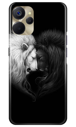 Dark White Lion Case for Realme 9i 5G(Design - 140)