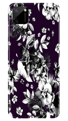 white flowers Mobile Back Case for Realme C11 (Design - 7)