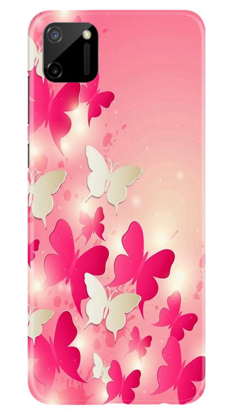 White Pick Butterflies Case for Realme C11