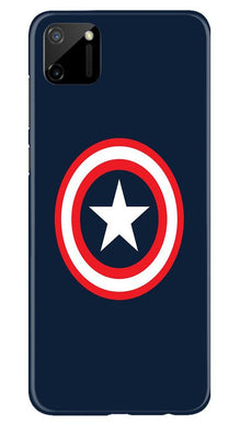 Captain America Mobile Back Case for Realme C11 (Design - 42)