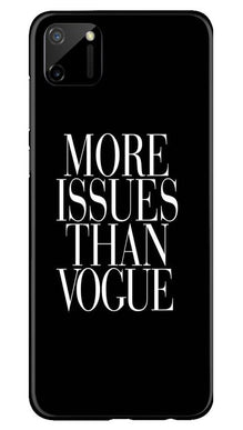More Issues than Vague Mobile Back Case for Realme C11 (Design - 74)