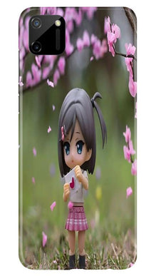Cute Girl Mobile Back Case for Realme C11 (Design - 92)