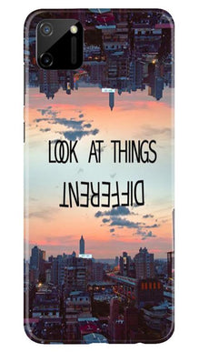 Look at things different Mobile Back Case for Realme C11 (Design - 99)
