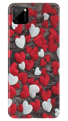 Red White Hearts Case for Realme C11(Design - 105)