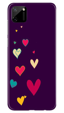 Purple Background Mobile Back Case for Realme C11  (Design - 107)