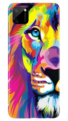 Colorful Lion Mobile Back Case for Realme C11  (Design - 110)