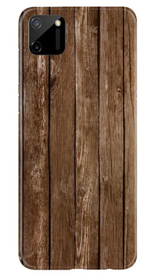 Wooden Look Mobile Back Case for Realme C11  (Design - 112)