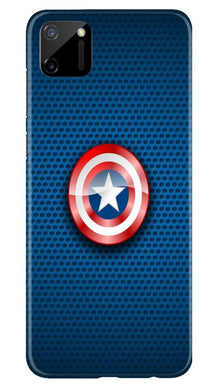 Captain America Shield Mobile Back Case for Realme C11 (Design - 253)