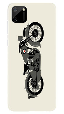 MotorCycle Mobile Back Case for Realme C11 (Design - 259)