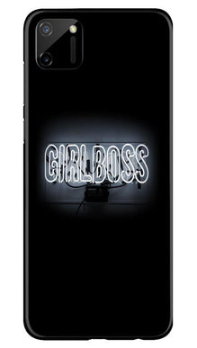 Girl Boss Black Mobile Back Case for Realme C11 (Design - 268)