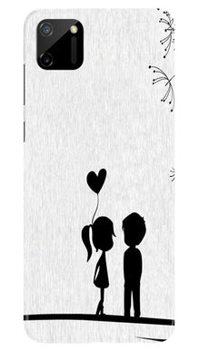 Cute Kid Couple Mobile Back Case for Realme C11 (Design - 283)