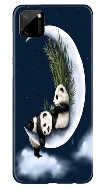 Panda Moon Mobile Back Case for Realme C11 (Design - 318)