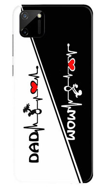 Love Mom Dad Mobile Back Case for Realme C11 (Design - 385)