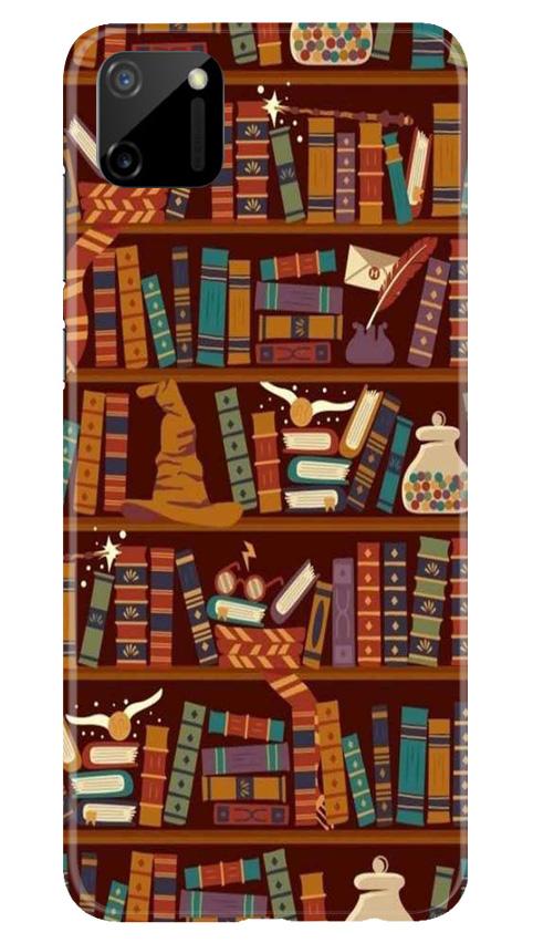 Book Shelf Mobile Back Case for Realme C11 (Design - 390)