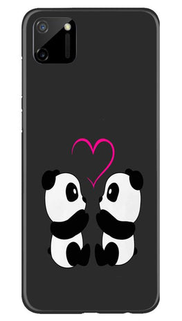 Panda Love Mobile Back Case for Realme C11 (Design - 398)