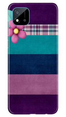 Purple Blue Mobile Back Case for Realme C20 (Design - 37)