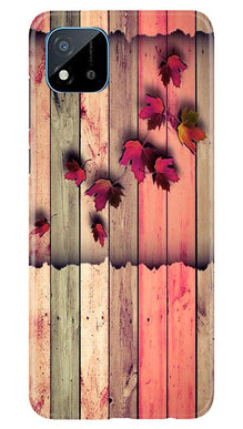 Wooden look2 Mobile Back Case for Realme C20 (Design - 56)