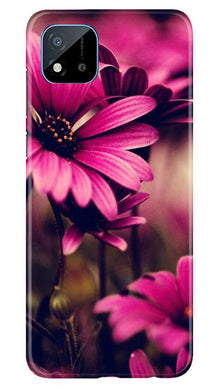 Purple Daisy Mobile Back Case for Realme C20 (Design - 65)