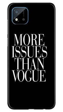 More Issues than Vague Mobile Back Case for Realme C20 (Design - 74)