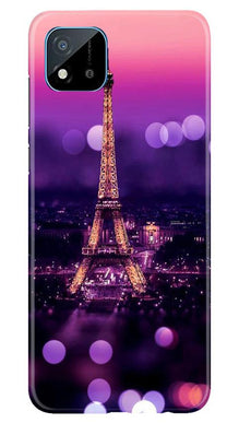 Eiffel Tower Mobile Back Case for Realme C20 (Design - 86)