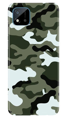 Army Camouflage Mobile Back Case for Realme C20  (Design - 108)