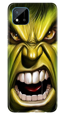Hulk Superhero Mobile Back Case for Realme C20  (Design - 121)
