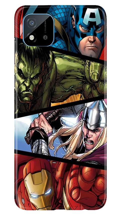 Avengers Superhero Case for Realme C20  (Design - 124)