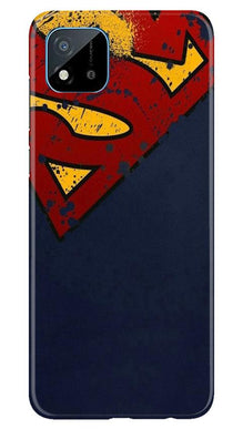 Superman Superhero Mobile Back Case for Realme C20  (Design - 125)