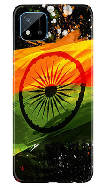 Indian Flag Mobile Back Case for Realme C20  (Design - 137)