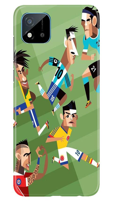 Football Case for Realme C20  (Design - 166)