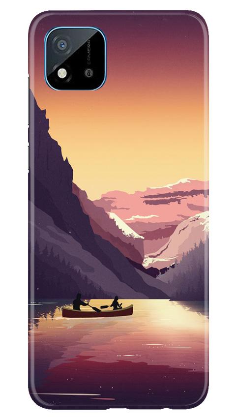 Mountains Boat Case for Realme C20 (Design - 181)