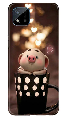 Cute Bunny Mobile Back Case for Realme C20 (Design - 213)