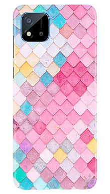 Pink Pattern Mobile Back Case for Realme C20 (Design - 215)