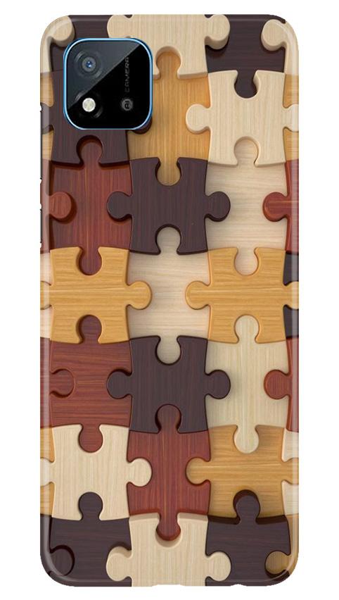 Puzzle Pattern Case for Realme C20 (Design No. 217)