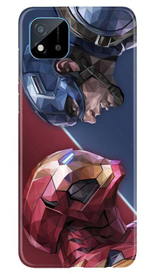 Ironman Captain America Mobile Back Case for Realme C20 (Design - 245)