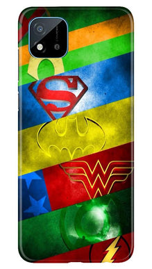 Superheros Logo Mobile Back Case for Realme C20 (Design - 251)