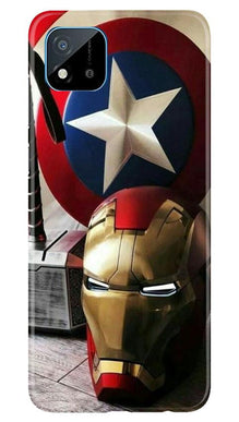 Ironman Captain America Mobile Back Case for Realme C20 (Design - 254)