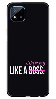 Like a Girl Boss Mobile Back Case for Realme C20 (Design - 265)