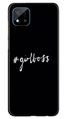 #GirlBoss Mobile Back Case for Realme C20 (Design - 266)