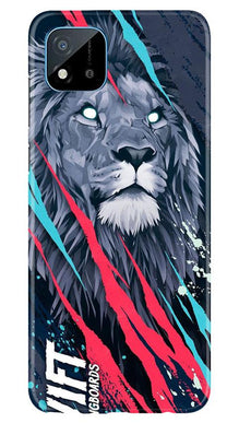 Lion Mobile Back Case for Realme C20 (Design - 278)