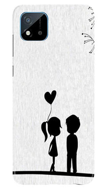 Cute Kid Couple Mobile Back Case for Realme C20 (Design - 283)