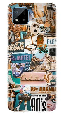 Vintage Design Mobile Back Case for Realme C20 (Design - 284)