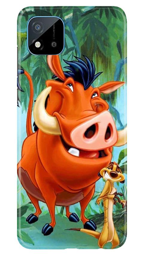 Timon and Pumbaa Mobile Back Case for Realme C20 (Design - 305)