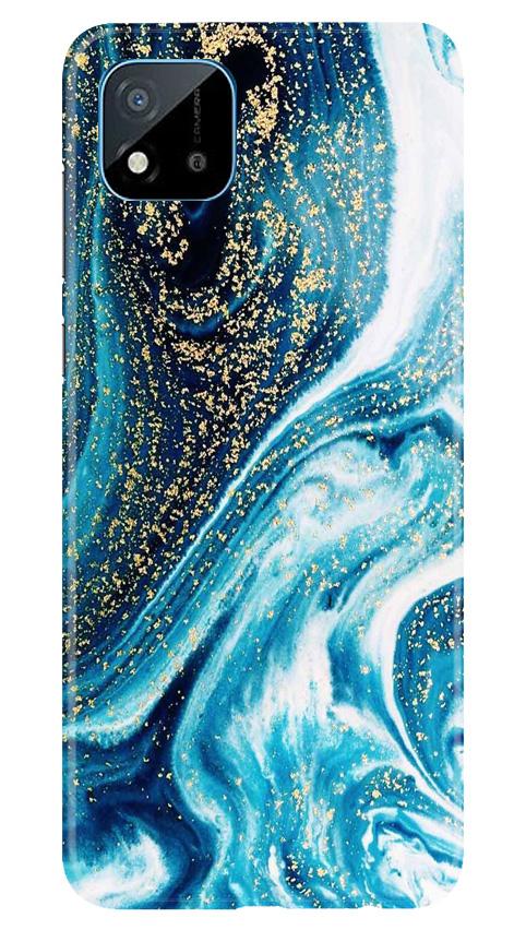 Marble Texture Mobile Back Case for Realme C20 (Design - 308)