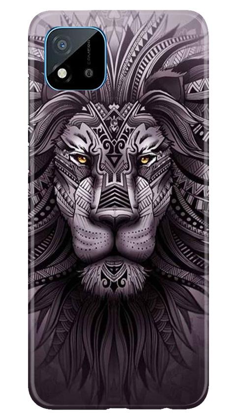 Lion Mobile Back Case for Realme C20 (Design - 315)