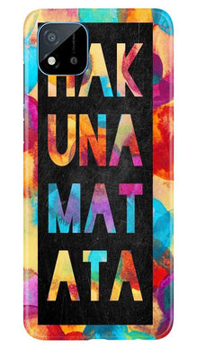 Hakuna Matata Mobile Back Case for Realme C20 (Design - 323)