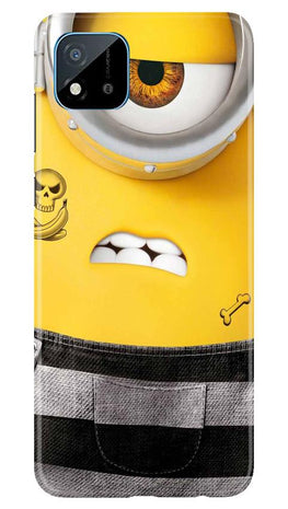 Minion Mobile Back Case for Realme C20 (Design - 324)