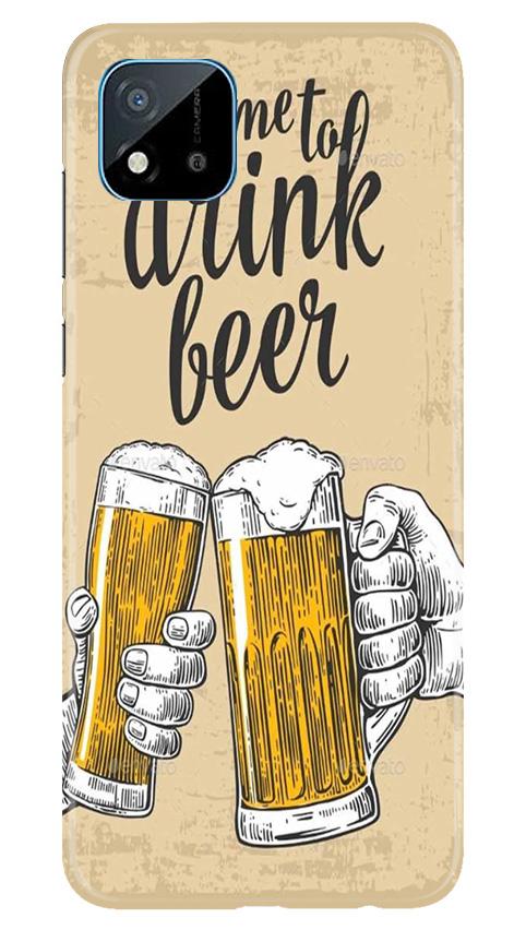 Drink Beer Mobile Back Case for Realme C20 (Design - 328)