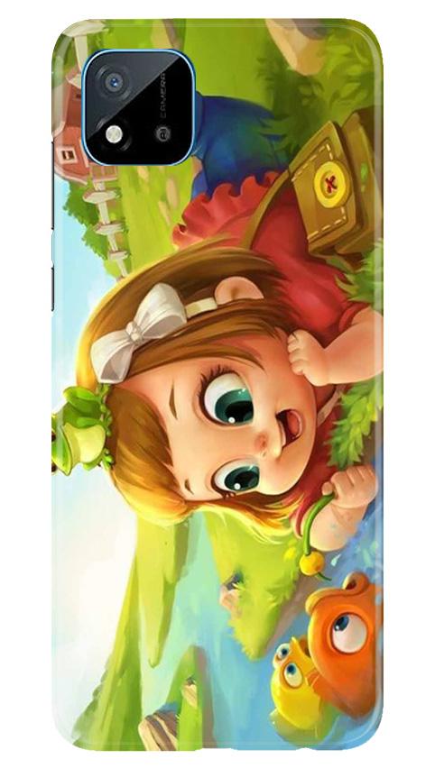 Baby Girl Mobile Back Case for Realme C20 (Design - 339)