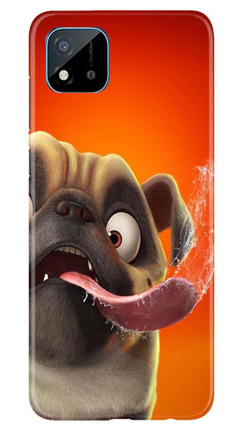 Dog Mobile Back Case for Realme C20 (Design - 343)